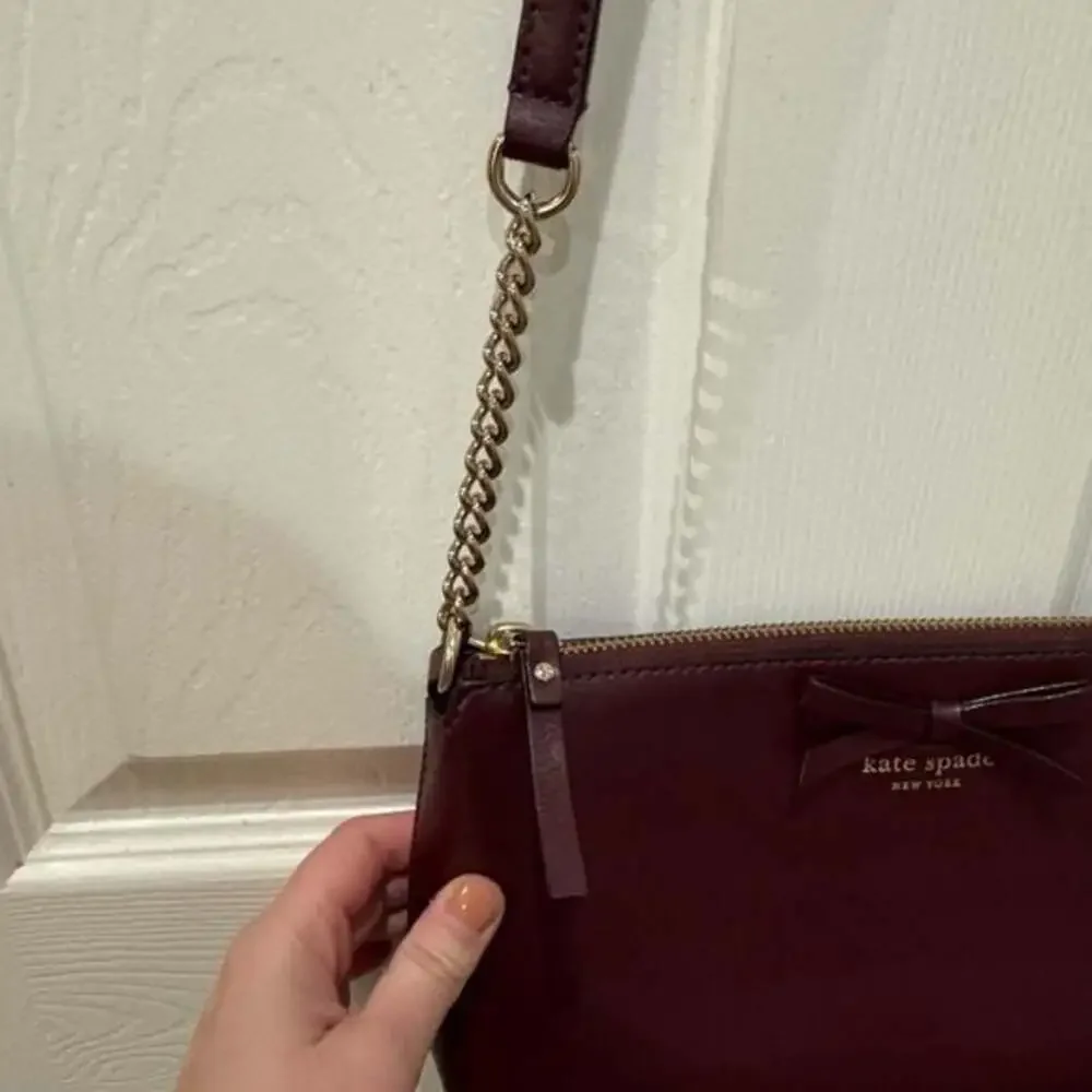 Kate Spade Sawyer Street Declan Burgandy Crossbody